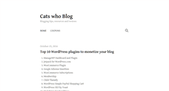 Desktop Screenshot of catswhoblog.com