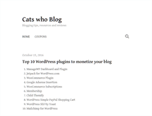 Tablet Screenshot of catswhoblog.com